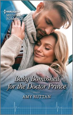 Book Cover for Baby Bombshell for the Doctor Prince by Amy Ruttan