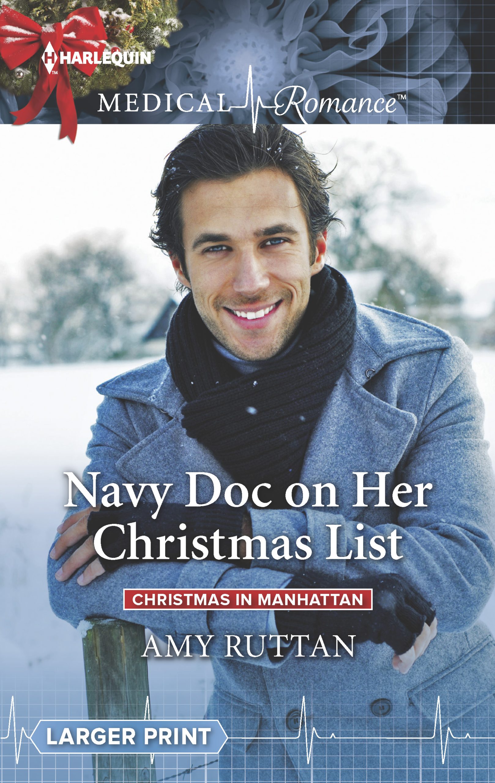Book Cover for Navy Doc on Her Christmas List by Amy Ruttan